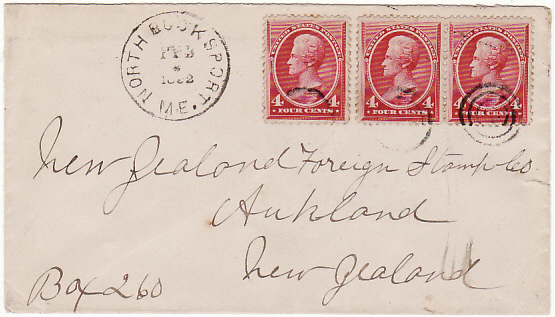 USA - NEW ZEALAND….1892 EARLY MAIL..