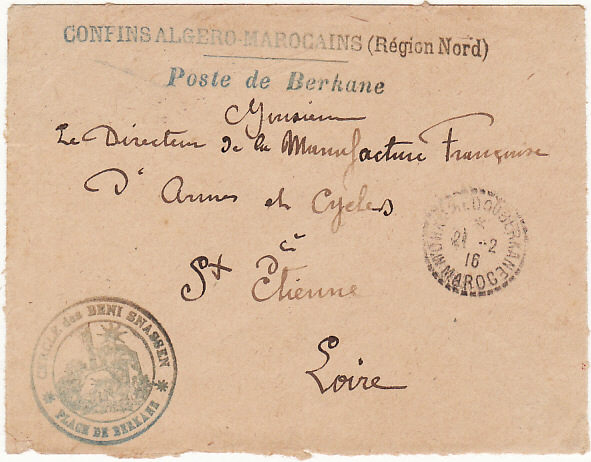 1916 MOROCCO - FRANCE...WW1 MILITARY MAIL… [10972] - Mike White UK ...