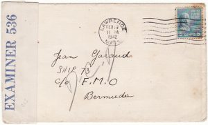 USA - BERMUDA……..WW2 FREE FRENCH NAVAL MAIL