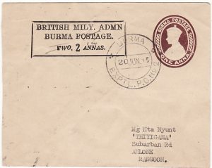 BURMA….WW2 BRITISH MILITARY ADMINISTRATION…