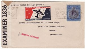 BERMUDA-SWITZERLAND… 1942 RED CROSS POSTAL MESSAGE SCHEME..
