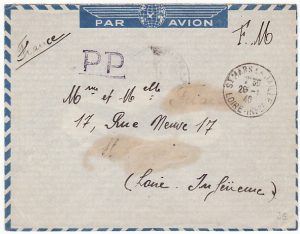 SENEGAL-FRANCE….1940 FRENCH NAVAL MAIL..