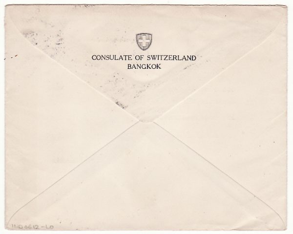 1940 THAILAND-SWITZERLAND... WW2 CONSULAR MAIL via JAPAN AIRWAYS.. [16485] - Image 2