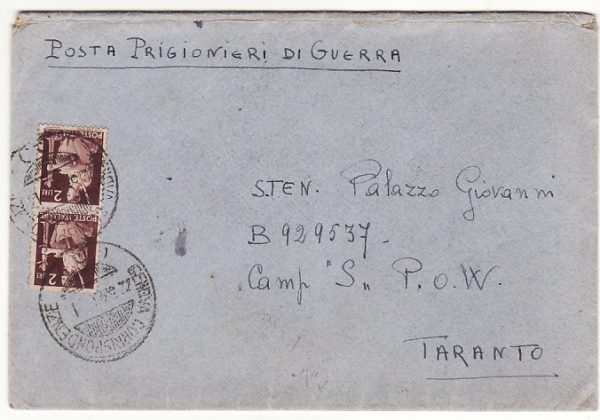 ITALY …WW2 FASCIST CAMP "S" for ITALIAN R.S.I. POW's  .....