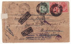 SOUTH AFRICA - RUSSIA …WW1 RETURNED TO SENDER…