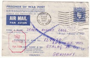 GB - GERMANY … WW2 POW RETURNED TO SENDER ...