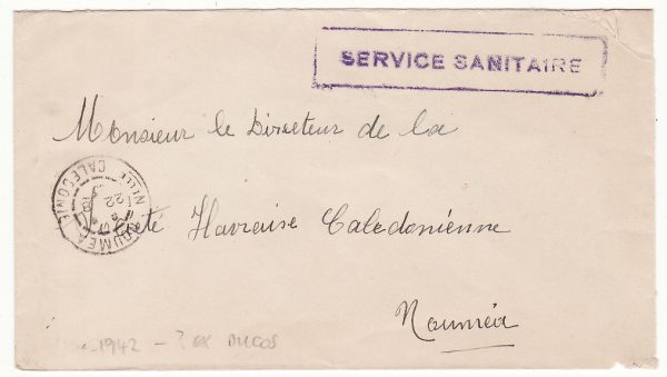 NEW CALEDONIA - USA …WW2 SERVICE SANITAIRE…