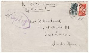 ITALY - SOUTH AFRICA…WW2 SOUTH AFRICAN FORCES AIRMAIL…