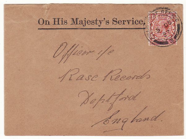 CHINA - GB…BRITISH FORCES SHANGHAI DEFENCE FORCE O.H.M.S ..
